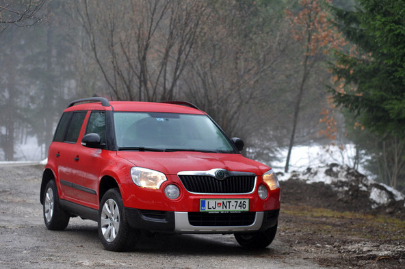 Škoda yeti 1,2 TSI 4x2 family: Yeti z majhnimi stopinjami