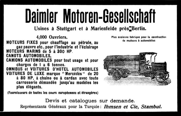 Turška reklama iz leta 1905