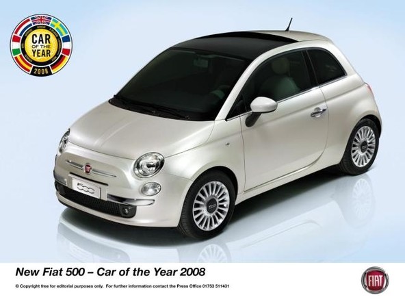 Fiat: Fiat 500 je evropski avto leta 2008