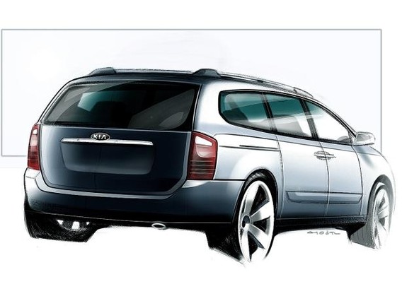 Kia: Kia pokazala risbo novega Carnivala MPV