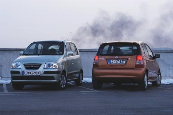 Hyundai atos prime 1,1 GLS & kia picanto 1,1 EX: Kjer je dim, je tudi ogenj