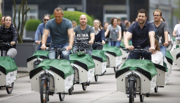 Projekt Donk-EE iz Kölna: Zaživel je največji evropski sistem izposoje električnih tovornih koles