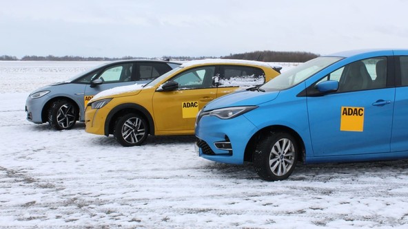 Test kluba ADAC: Vpliv mraza na električne avtomobile