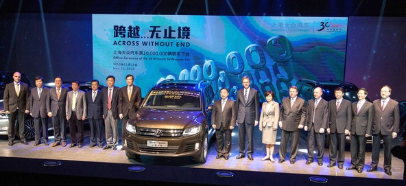 Shanghai-Volkswagen: Izdelanih 10 milijonov kitajskih volkswagnov