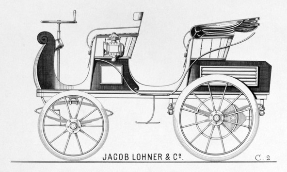 Egger-Lohner C.2 phaeton: Predstavitev prvega porscheja