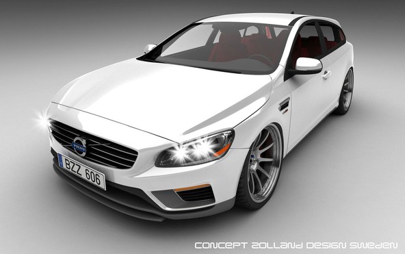 Volvo V60 V8 2-door estate concept by Bo Zolland: 'Shooting-Brake' za avstralskega naročnika