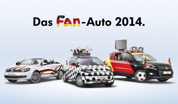Volkswagnovo tekmovanje „Das Fan-Auto 2014“: Predelave pod vplivom nogometa