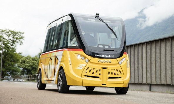 NAVYA ARMA PostBus: Avtonomno delujoči švicarski mini-avtobus