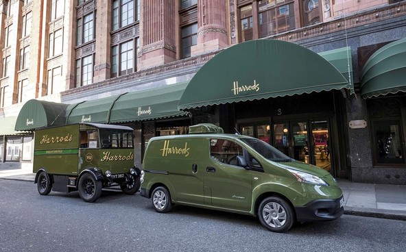 Nissan & Harrods: Obujanje tradicije dostave blaga z električno gnanimi avtomobili