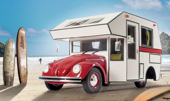 VW 'Beetle Motorhome' by Schuco: Bivalni 'hrošč'