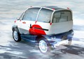 Fomm concept one: Plavajoči električni avtomobil