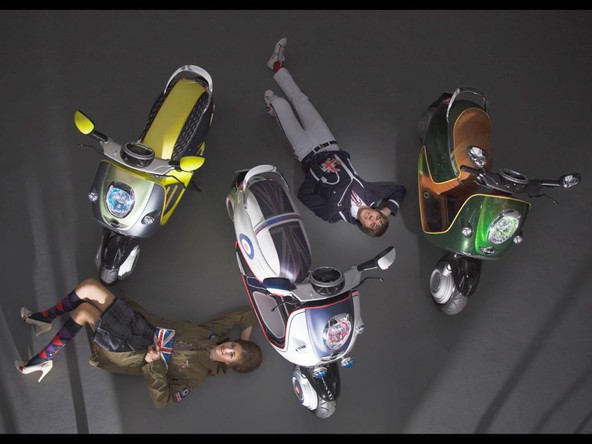 Mini scooter E concept: Minijeva 'Quadrophenia'