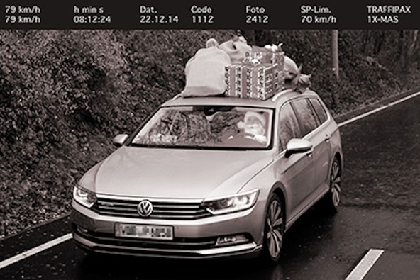 Dedek Mraz & volkswagen passat variant: Prehitra dostava letošnjih daril