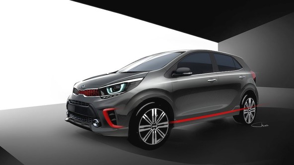 KIA picanto (2017): Prve uradne skice novega malčka