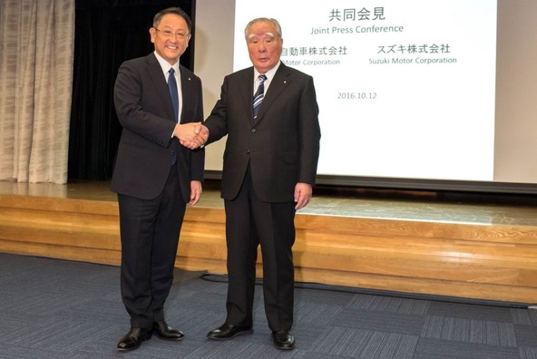 Akio Toyoda in Osamu Suzuki