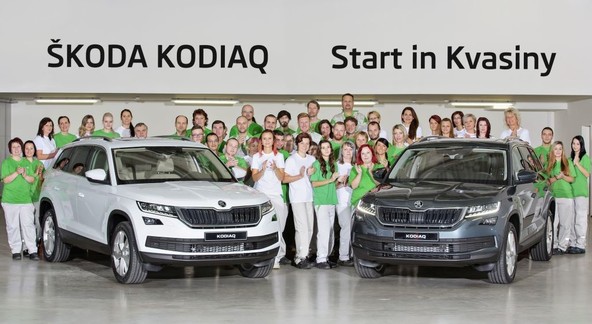Škoda Kodiaq: V tovarni Kvasiny stekla serijska proizvodnja novega Kodiaqa