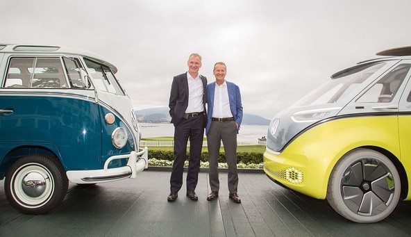 VW Bulli bo dobil električni pogon: Stekla bo serijska proizvodnja Volkswagnove študije I.D. BUZZ