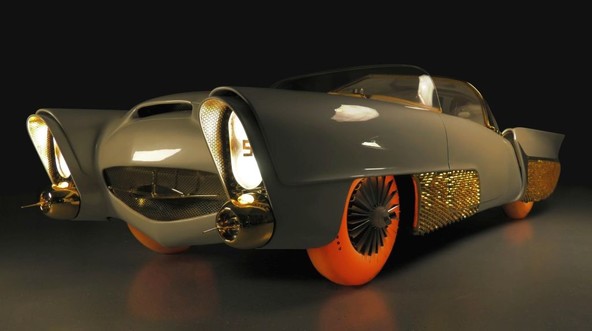 Barris Kustom Golden Sahara II: Ikonični konceptni avtonomni avtomobil se vrača z Goodyearovimi presevajočimi pnevmatikami