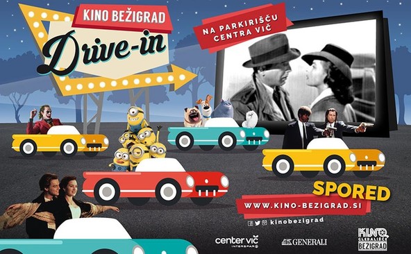 DRIVE-IN KINO BEŽIGRAD NA PARKIRIŠČU CENTRA VIČ: ZELENA LUČ ZA PRVI DRIVE-IN KONCERT V SLOVENIJI