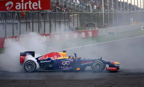 Sebastian Vettel & Red Bull Racing: Zmaga v Indiji zagotovila četrti naslov svetovnega prvaka