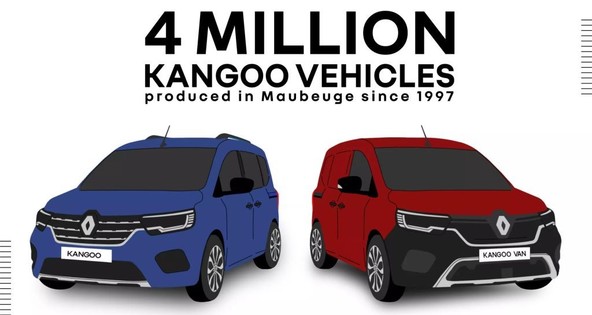 PODATEK, KI ZGOVORNO PRIČA O USPEHU!: 4 MILIJONTI KANGOO IZDELAN V TOVARNI MAUBEUGE