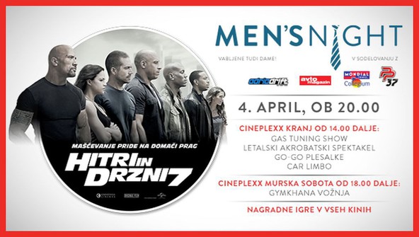 Premiera filma Hitri in drzni 7: Hitri in drzni prihajajo v Kranj z Gas Tuning šovom in akrobatskim letenjem