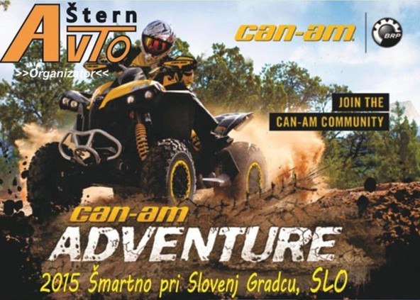 CAN-AM ADVENTURE SLOVENIJA, 23. MAJ 2015: VABIMO VAS, DA SE NAM PRIDRUŽITE......