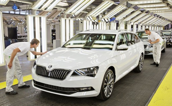 Novi Škoda Superb Combi: Zagon proizvodnje v tovarni Kvasiny