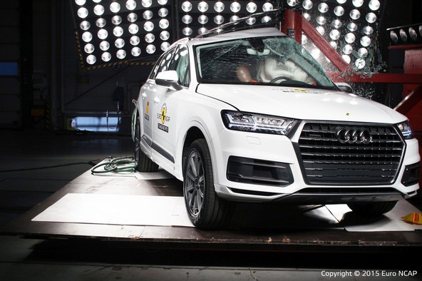 Audi Q7: Pet zvezdic za Q7 na poskusnem trčenju Euro NCAP