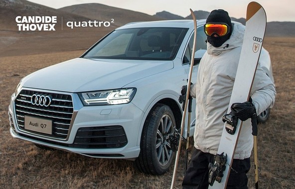 Candide Thovex in Audi quattro: Smučarska legenda in Audi sta znova združila moči