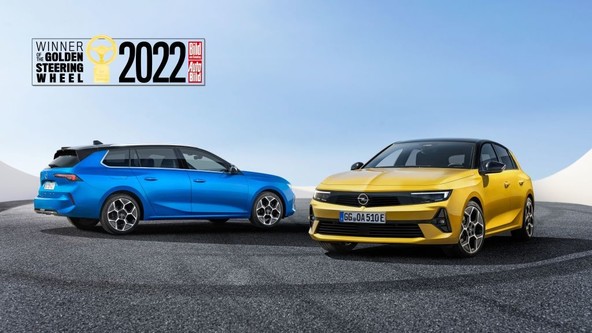 Astra govori sama zase – najboljša od vseh: Opel Astra je prejela nagrado “Zlati volan 2022”