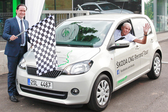 Škoda & Gerhard Plattner: Svetovni rekord s Škodo Citigo CNG