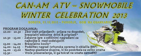CAN-AM ATV WINTER CELEBRATION 2013: Približuje se velika sobota - 21.12.2013
