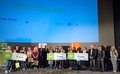 Zmagovalci razpisa Varno na kolesu 2015_2016 OŠ Bršljin, OŠ Jurija Vege Moravče in OŠ Pohorskega Odreda Slovenska Bistrica