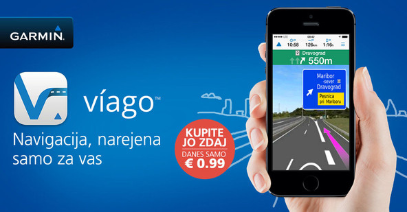 Viago - navigacijska aplikacija za pametne telefone: Garmin najavlja novo navigacijsko aplikacijo za pametne telefone