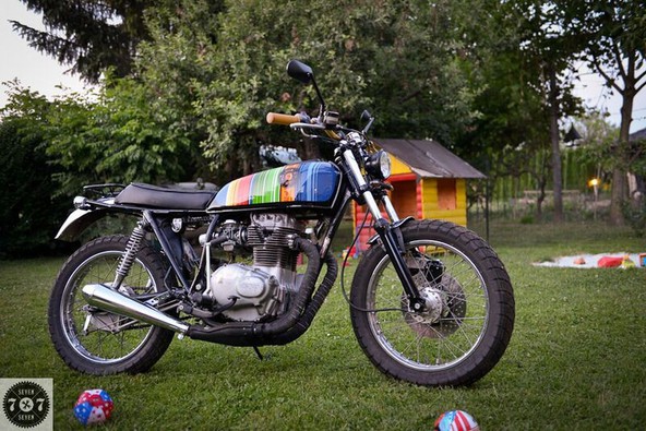 'Custom' Honda CJ 250 - city scrambler (1979): 7seven customs predstavlja eno izmed zadnjih predelav
