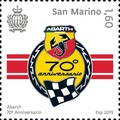 Abarth praznuje 70 let : Priložnostna poštna znamka ob 70. obletnici znamke