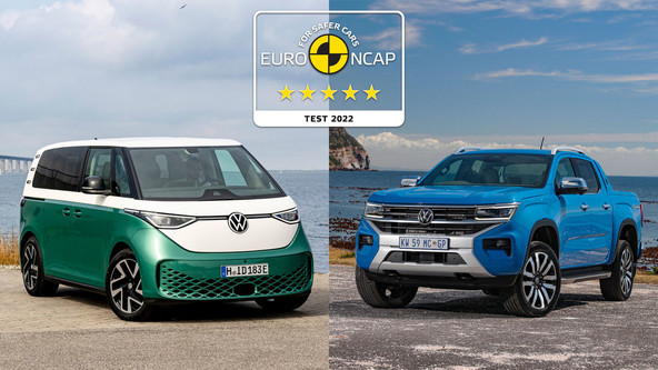 Dvakrat varno: Po pet zvezdic Euro NCAP za ID. Buzz in novi Amarok