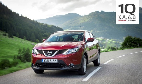 Nissan Qashqai: 2007–2017: Qashqai praznuje 10 let na vodilnem položaju oblikovnih križancev