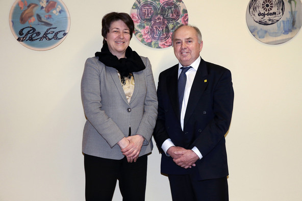 Mag. Violeta Bulc, evropska komisarka za promet in Anton Breznik, predsednik Avto-moto zveze Slovenije