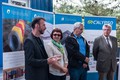 Prof. Rok Capuder, glavni mentor projekta Calypso, mag. Alenka Krapež, ravnateljica Gimnazije Vič, Bruno Fonda, podžupan občine Piran, prof. dr. Tadej Bajd, predsednik SAZU (od leve proti desni) 