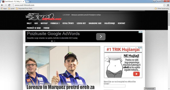Spletni portal Svet Hitrosti: Svet hitrosti išče nove sodelavce!