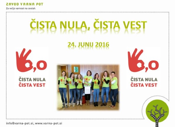 Čista nula, čista vest: Izbrali smo trezno in odgovorno vožnjo. Izberite jo tudi vi!
