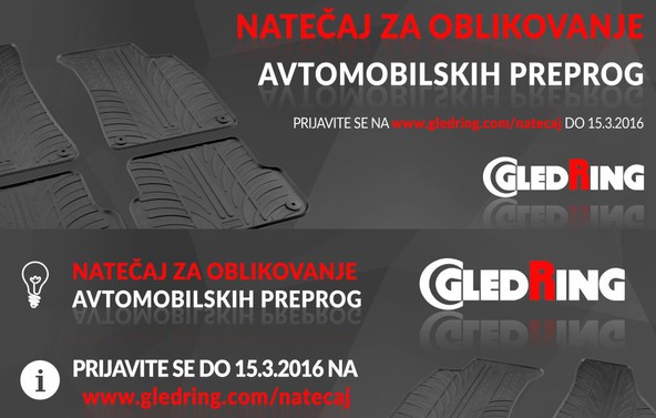 Podjetje Gledring išče preprogo naslednje generacije: Prijave na natečaj potekajo do 15. 3. 2016 na njihovi spletni strani