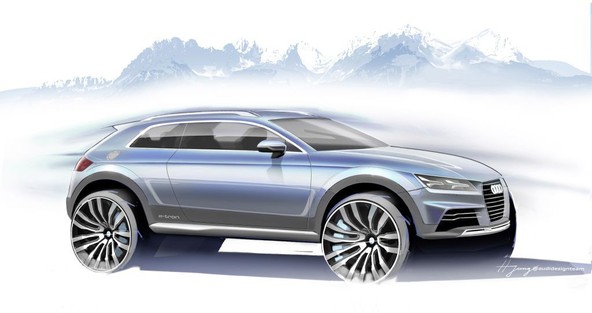 Novi Audi Showcar: Kompakten križanec v novi preobleki