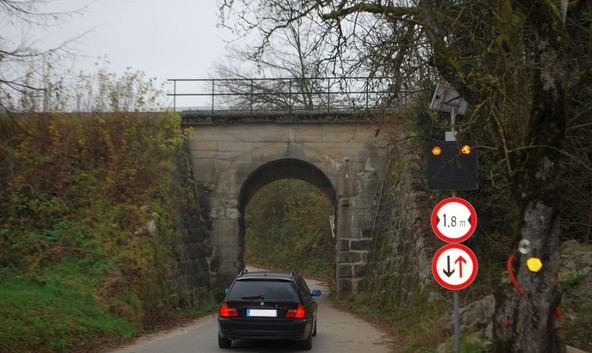 Občina Trebnje: Podvoz v Velikem Gabru odslej varnejši z opozorilnim sistemom COPS@road