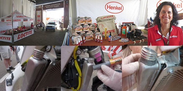 Eden od prvih, ki je potreboval pomoč je bil francoski motorist Stéphane Hamard. Uporabili so kovinsko polnjen epoksi Loctite® 3463. 