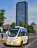 Dan prihodnosti v BTC Cityju Ljubljana: Po BTC Cityju Ljubljana prvič z avtonomnim vozilom
