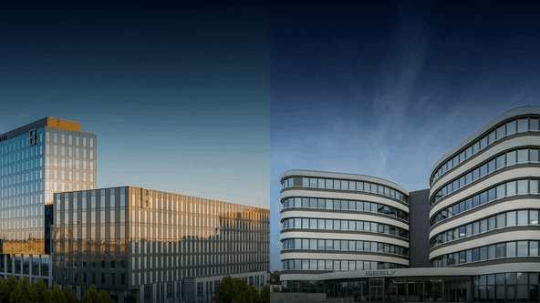 Geely Technology Europe Göteborg (levo), Frankfurt (desno)