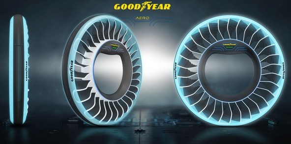 Goodyear v Ženevi: Razkrita je Goodyearova konceptna pnevmatika AERO za avtonomna leteča vozila prihodnosti